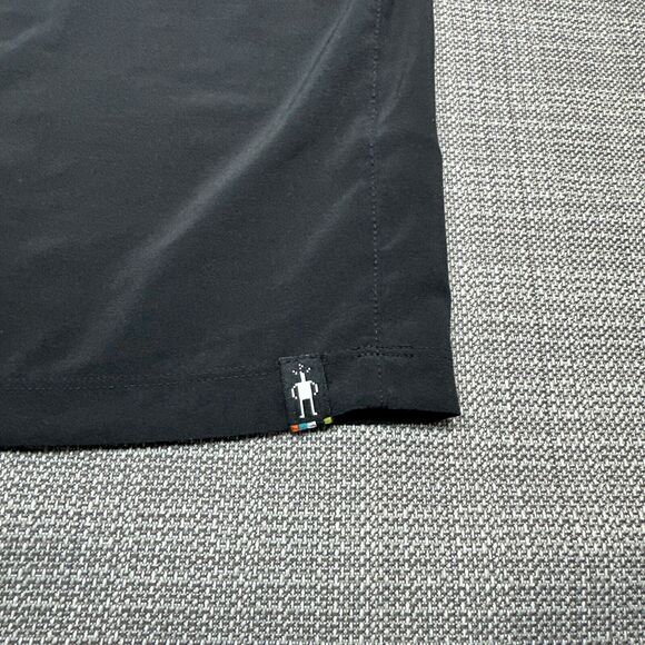 Smartwool Sport Dress Womens Medium Short Sleeve Black Grey Minimalist Comfort - Picture 4 of 10